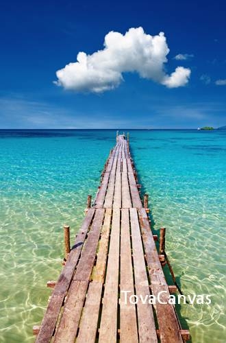 Wooden pier, Kood island - 태국