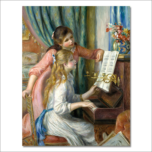 CM 1894 _ 르누아르 _ 피아노 치는 소녀들 (2)
