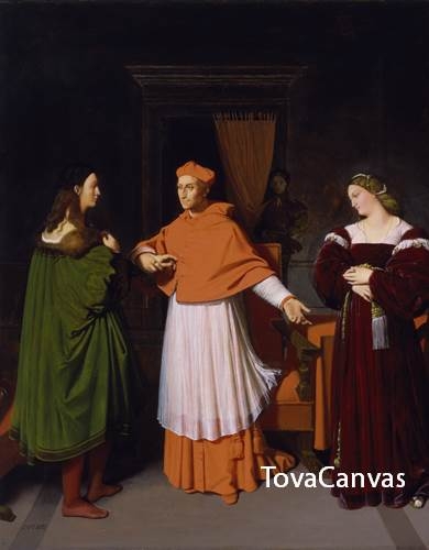 라파엘로의 The Betrothal of Raphael and the Niece of Cardinal Bibbiena, 1813-14