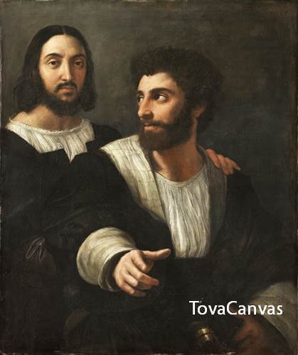 라파엘로의 Self-portrait with a friend, c. 1518
