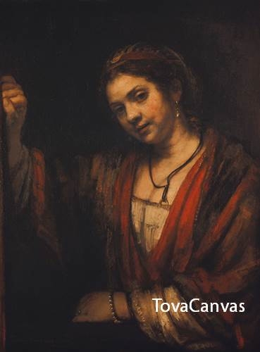 렘브란트의 Woman in a Doorway, 1657-1658