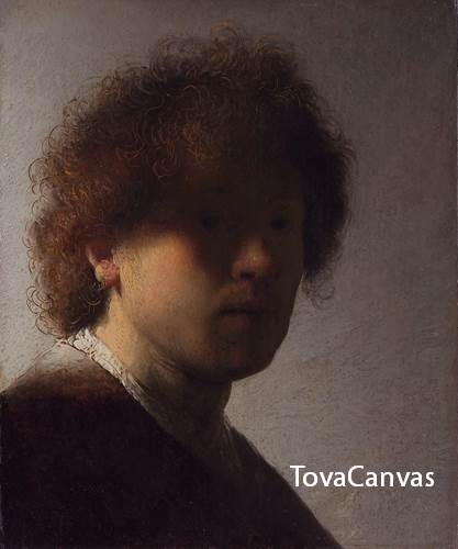 렘브란트의 A young Rembrandt, c. 1628 자화상