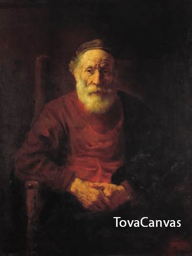 렘브란트의 An Old Man in Red, 1652-1654