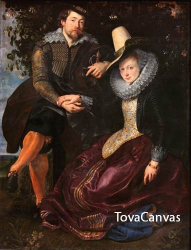루벤스의 Rubens and Isabella Brandt, the Honeysuckle Bower, c. 1609