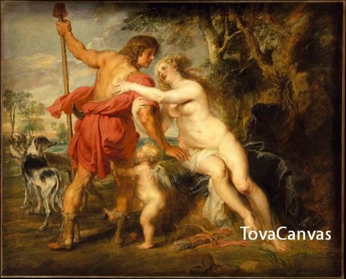 루벤스의 Venus and Adonis