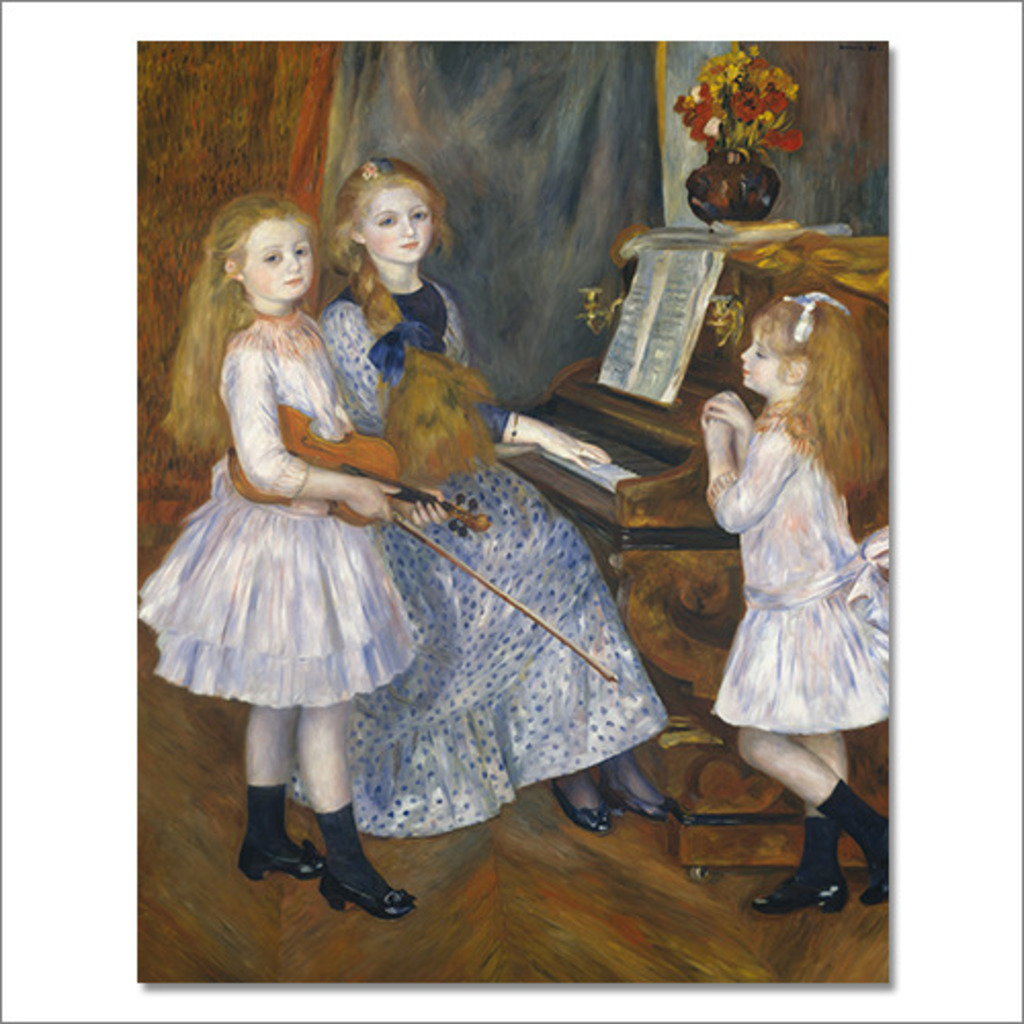 CM 1874 _ 르누아르 _ 카튈 망데스의 딸들의 초상