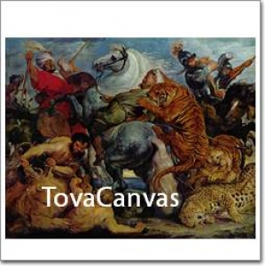 루벤스의 Tiger Hunt, 1617-1618